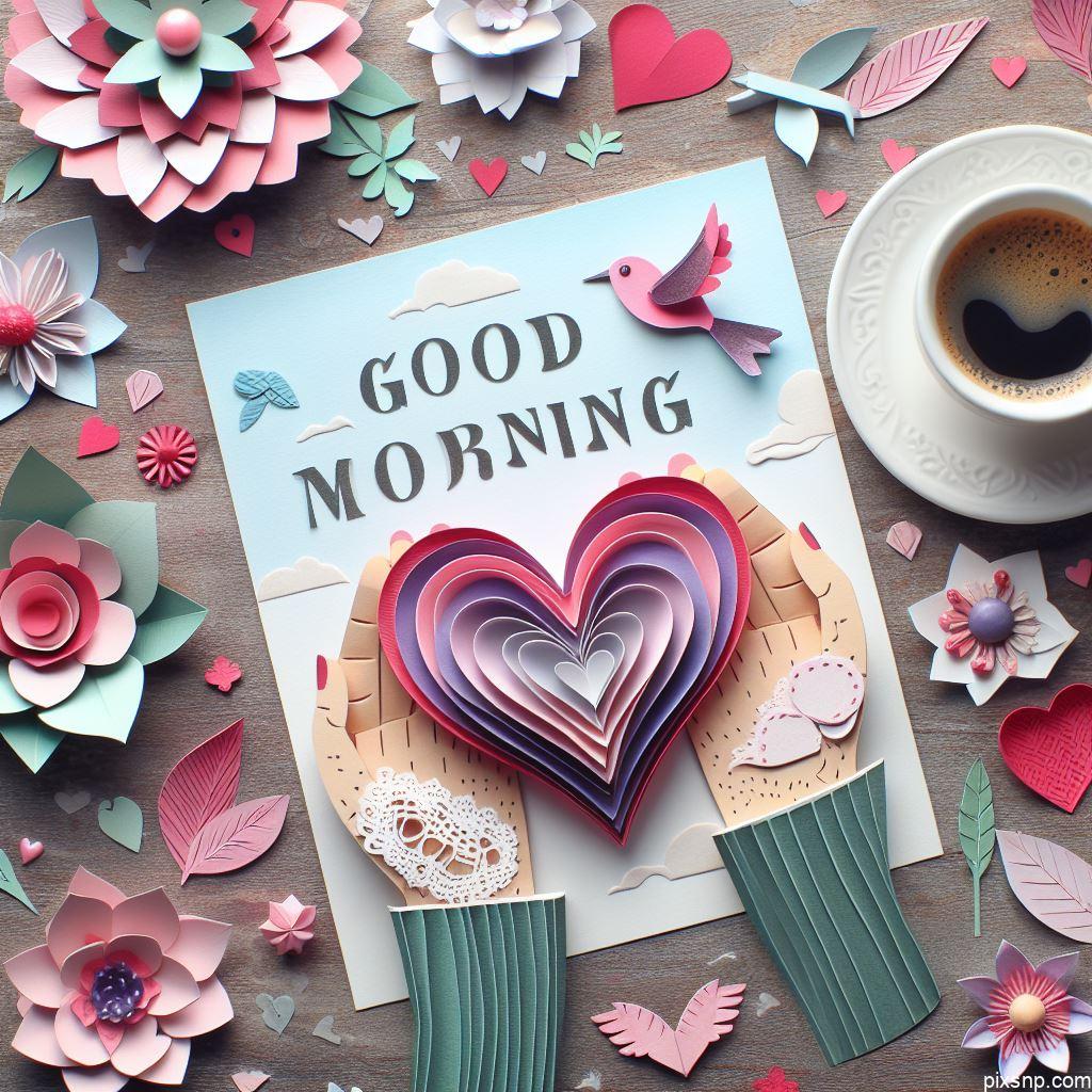 Good morning in paper art, | Good morning images good morning wishes good morning pic good morning photo good morning beautiful images